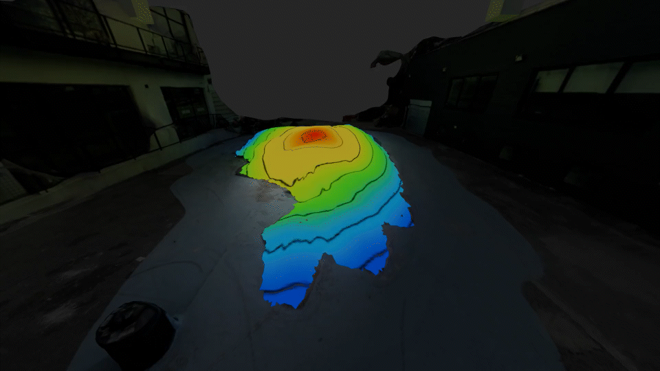 AudioTopography — projection visualization